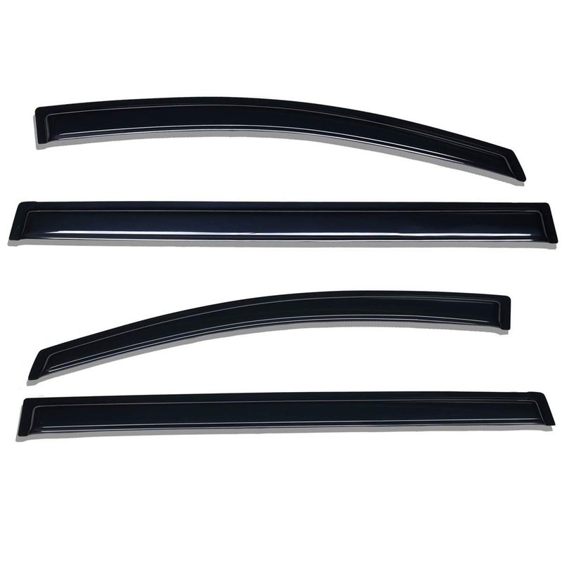 Lightronic Extra Durable Outside Mount Auto Vent Window Visor, Fits 2018-2025 Honda Odyssey, UV Protection Rain Guard, Original Wind Deflector, No-Drill Easy Install, Dark Smoke, 4-Pcs - Image 3